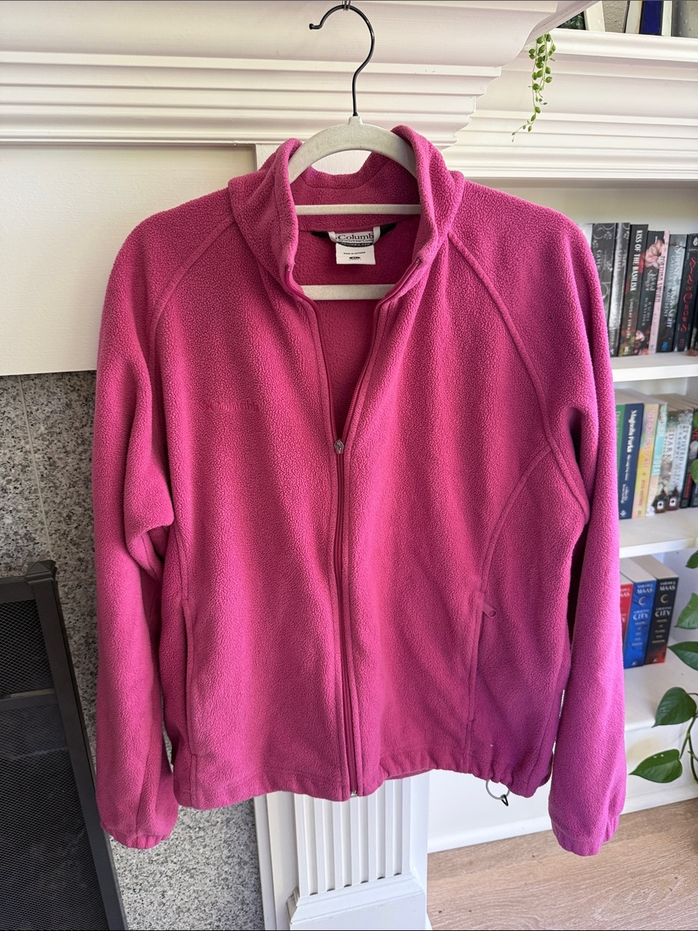 Columbia Women's Raspberry Pink Full-Zip Teddy Fleece Jacket